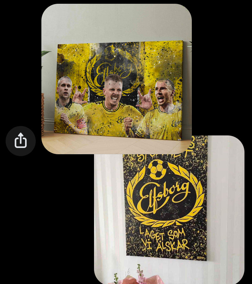 2 st Elfsborg tavlor