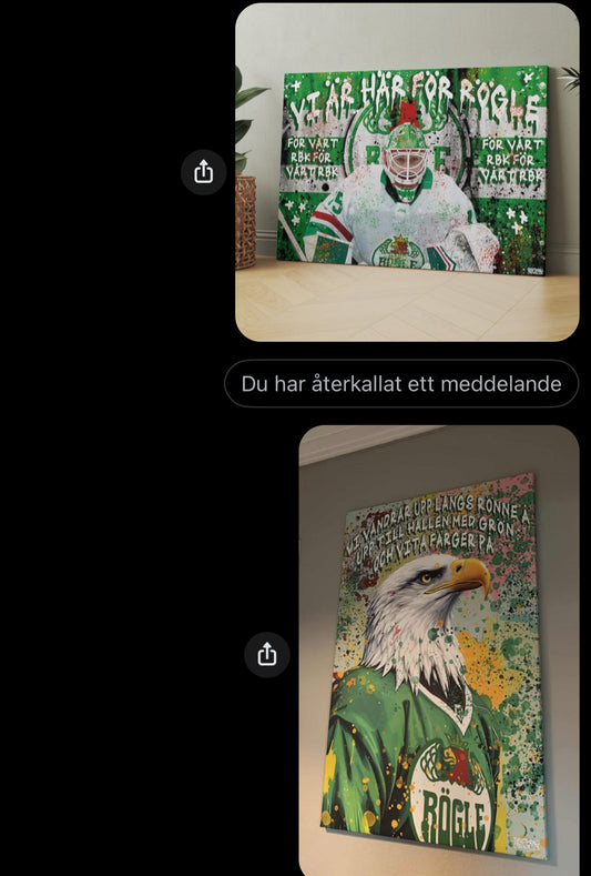 2 st Rögle tavlor 80x120cm