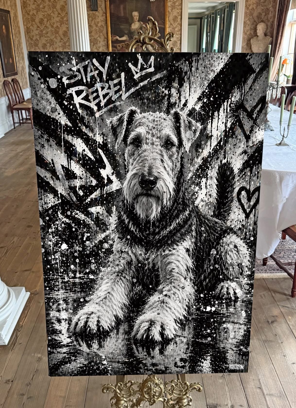 Airedale Canvastavla 75x50cm